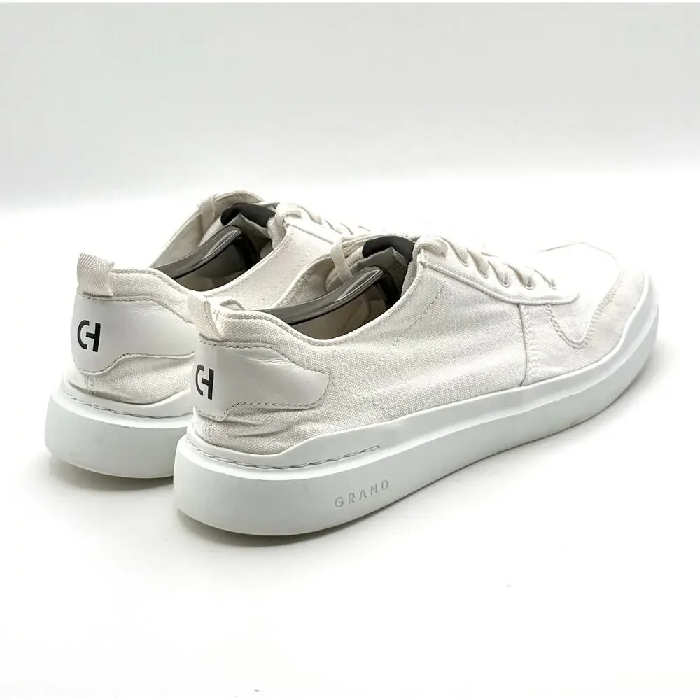 Cole Haan Women's Size 11B White Canvas Grand 360 Low Top Comfort Sneakers